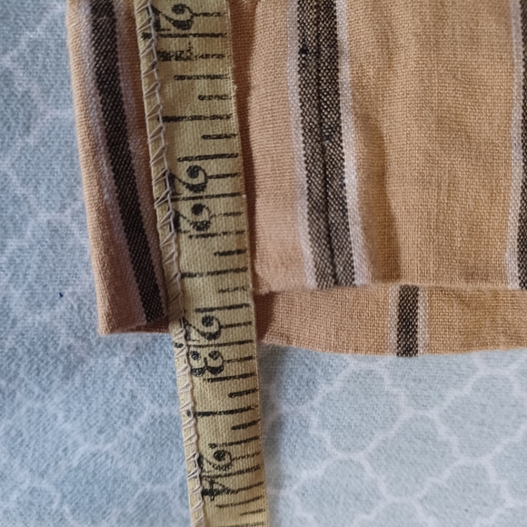 J.Jill Linen Stretch 2X (Fit 38W 23L) Pull On Belted High Rise Pants tan - Picture 4 of 6